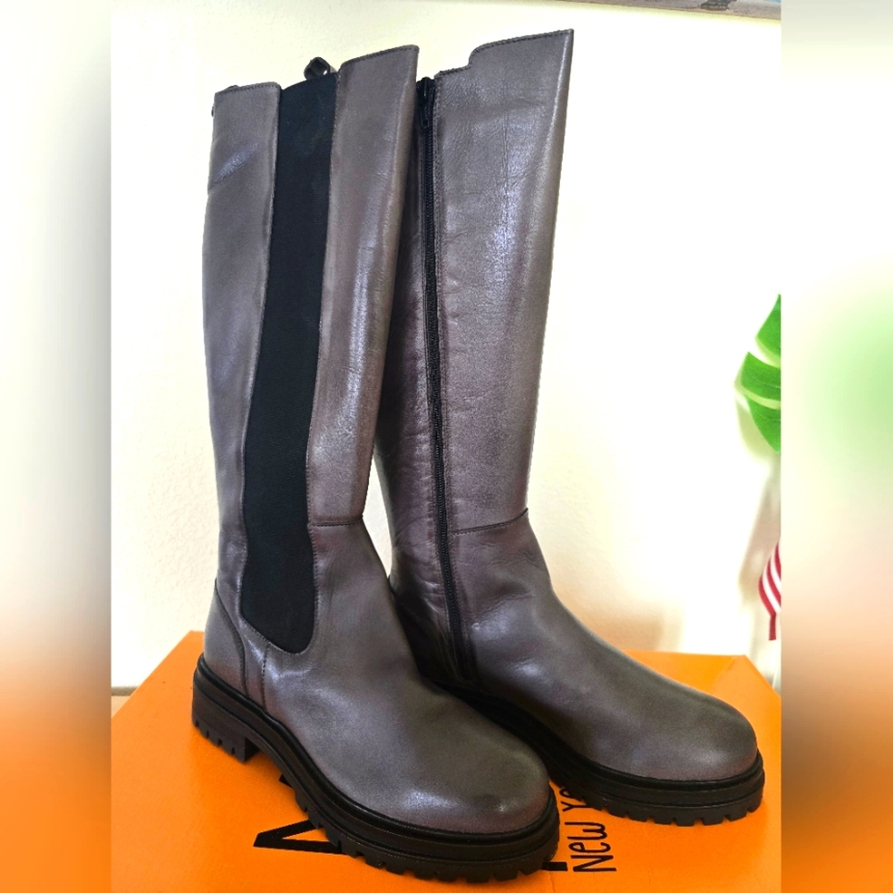Miz Mooz Gray Boots NEW IN BOX
